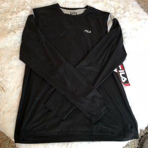 FILA Black Long Sleeve Jersey Shirt